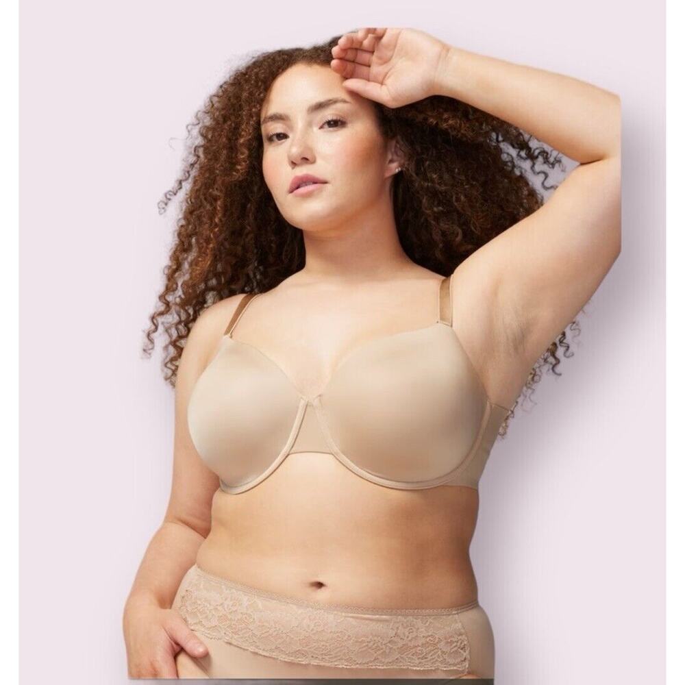 Soma Women’s Vanishing back full coverage Soft Tan Skin Color bra lines 44D NEW